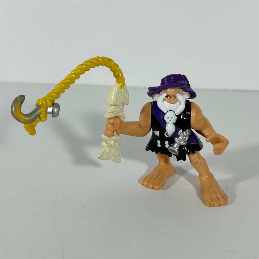 Fisher Price 1998 Lost at Sea Great Adventure Figure Fish Bone Hook 1993 Vintage